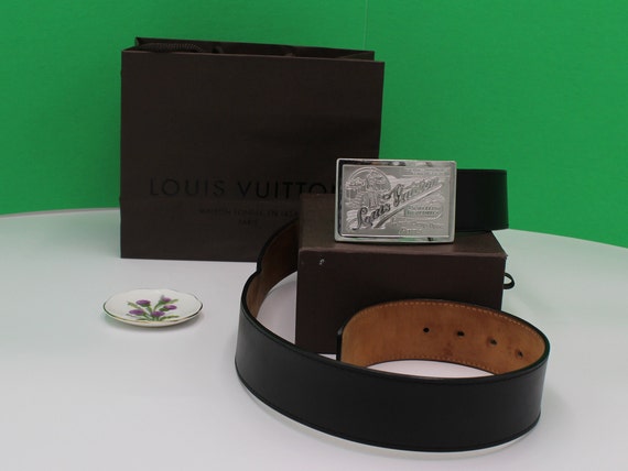 Louis Vuitton Black Saddle Handmade Strap Signatu… - image 3