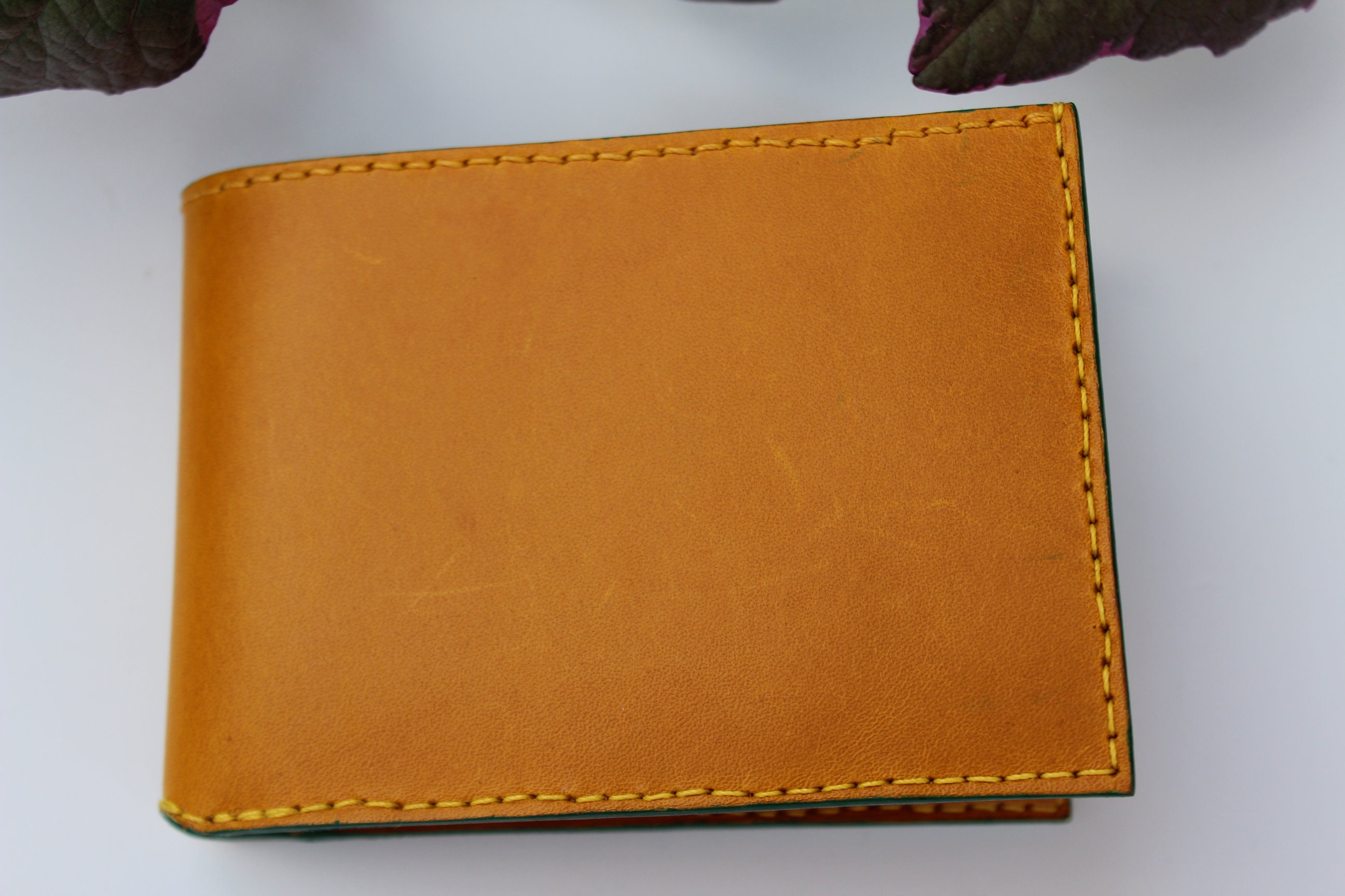 Handmade Buttero Leather Wallet Bi-fold Leather Wallet -  Denmark