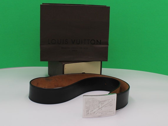 Louis Vuitton Black Saddle Handmade Strap Signatu… - image 6