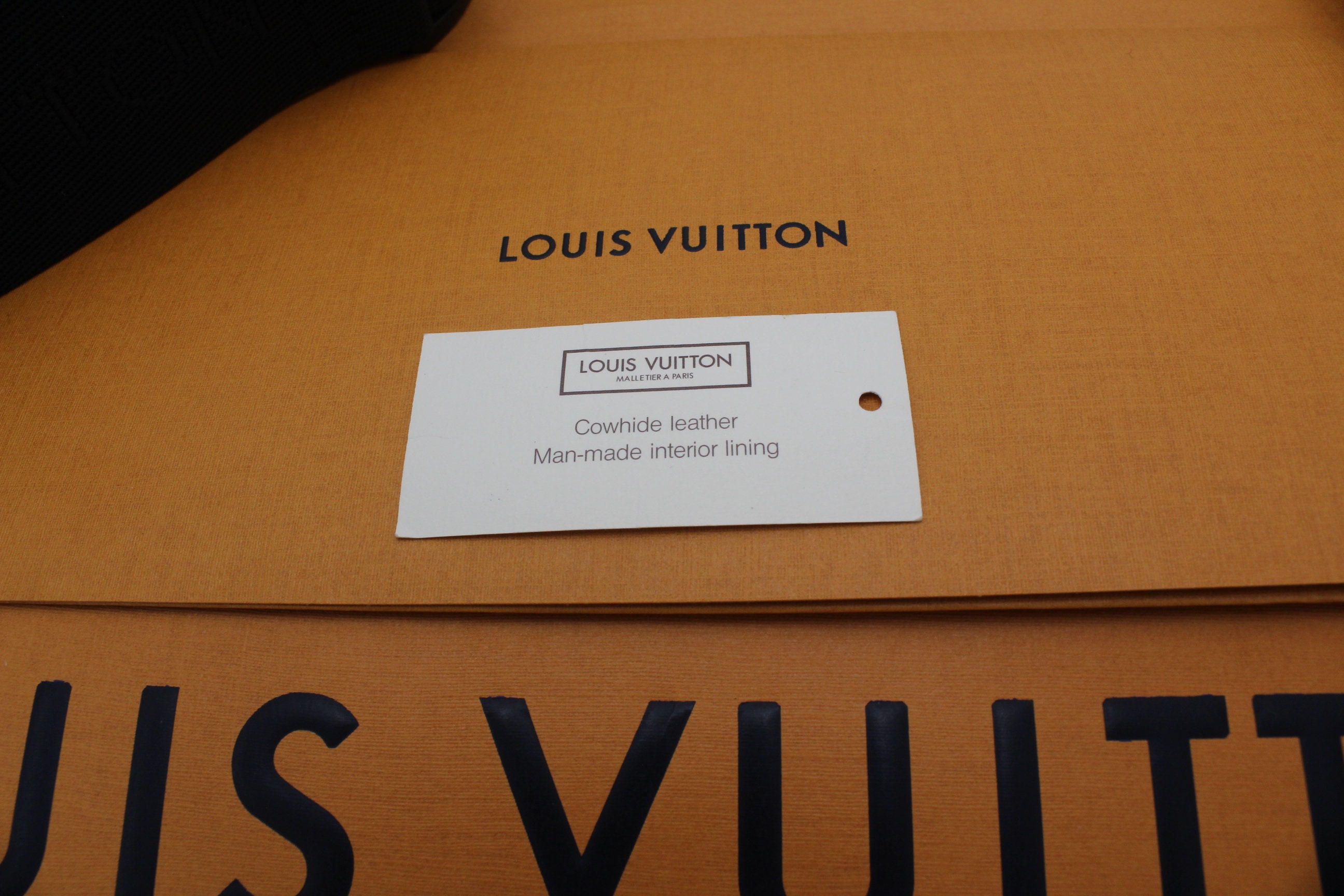 LOUIS VUITTON Helmet Bag Black Autres Cuirs