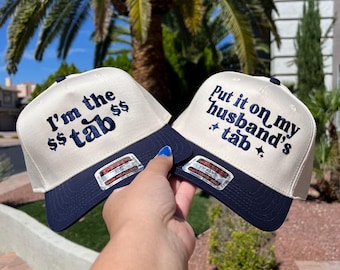 Embroidered Snapback Hat: 'Put it on my [blank]'s Tab'
