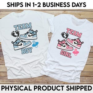 T-Shirts- Sneaker Gender Reveal Shirt/ Gender Reveal T-Shirt/ Keeper of the Gender Shirt/ Baby Shower Shirts/ Sneakerhead