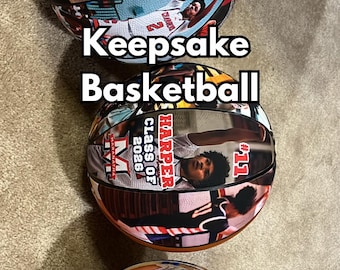 Personalized Photo Basketball | Custom Senior Keepsake