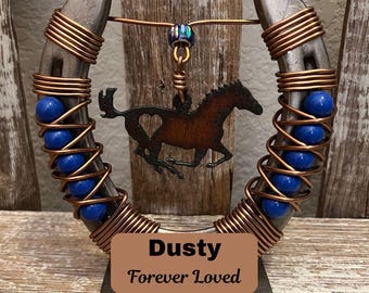 Personalized Horseshoe Sympathy Gift