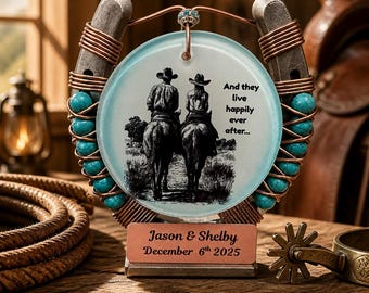 Personalized Lucky Horseshoe Gift: Engraved Wedding and Anniversary Keepsake