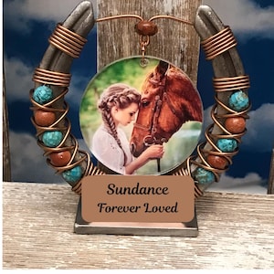 Personalized Horse Memorial Keepsake - Lucky Horseshoe - Equestrian  Art - Custom Engraved Horseshoe - Bereavement Gift - Sympathy Gift
