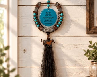 Horse Hair Memorial Keepsake,  Horseshoe Keepsake, Equestrian Gift, Custom Personalized Tribute