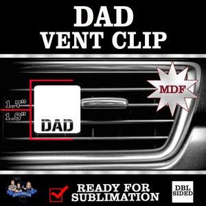 DAD MDF 車用通気口用芳香剤 - ブランク車用通気口 - 車用通気口用昇華ブランク - 昇華エアフレッシュナー