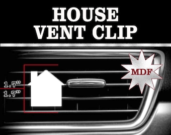 HOUSE MDF Auto-Lüftungserfrischer – Blanko-Auto-Lüftungsraum – Auto-Lüftungs-Sublimationsrohling – Sublimations-Lufterfrischer