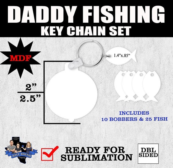 Daddy MDF Photo Sublimation Keychains