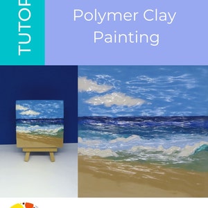 Polymer clay PDF Tutorial Digital Download : Summer Breeze Polymer Clay Painting Tutorial by Leah Radlett, Polymer clay digital tutorial image 4