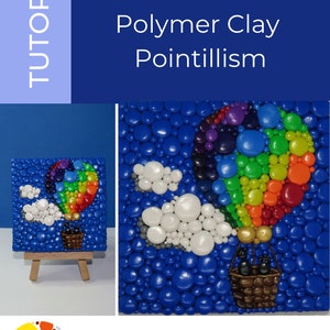 Polymer Clay PDF Tutorial Digital Download BUNDLE : This bundle includes polymer clay painting and polymer clay pointillism tutorials image 7