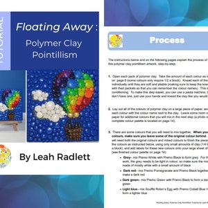 Polymer Clay PDF Tutorial Digital Download BUNDLE : This bundle includes polymer clay painting and polymer clay pointillism tutorials image 8