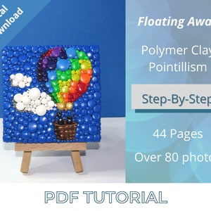 Polymer Clay PDF Tutorial Digital Download BUNDLE : This bundle includes polymer clay painting and polymer clay pointillism tutorials image 2