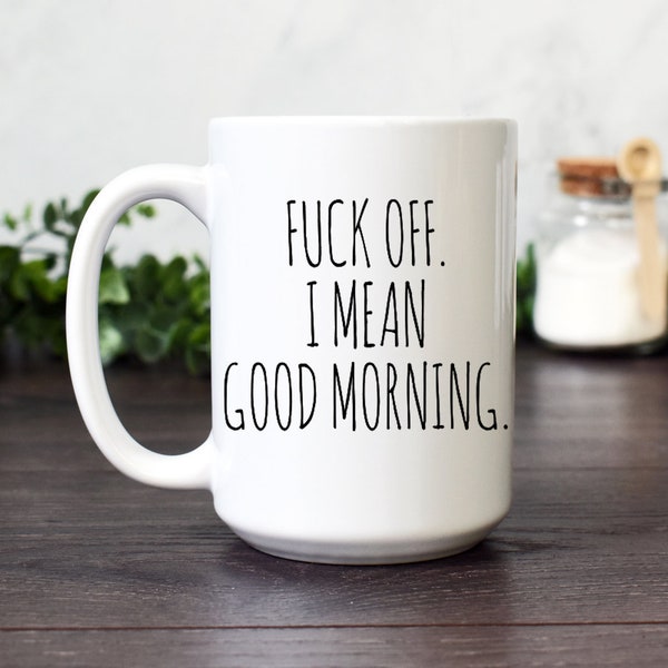 Vulgar Coffee Mug, Funny Ceramic Latte Mug