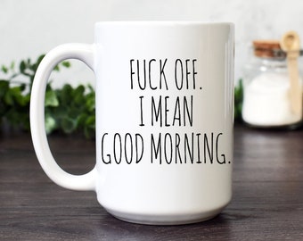 Vulgar Coffee Mug, Funny Ceramic Latte Mug