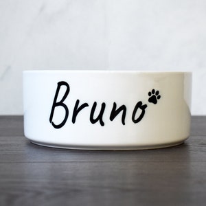 Custom Dog Bowl, Personalized Pet Bowl, Cute Cat Bowl