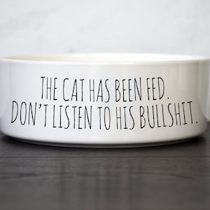 Cat Food Bowl, Ceramic Pet Bowl