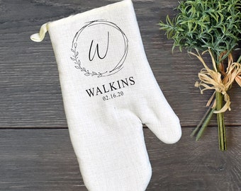 Personalized Oven Mitt, Custom Kitchen Gift