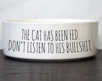 Cat Food Bowl, Ceramic Pet Bowl