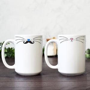 Coffee Cup Set, Unique Wedding Gifts for Couple, Funny His and Hers Mugs, Unique Coffee Mugs