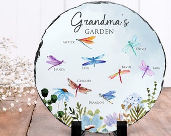 Personalized Garden Stone Indoor Decor, Custom Gift for Grandmother, Mother's Day Gift