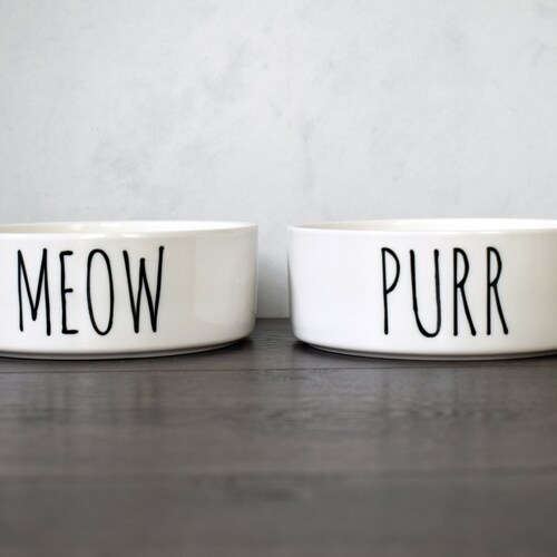 Funny Cat Food Bowl Ceramic Pet Bowl Etsy funny-cat-food-bowl-ceramic-pet-bowl-etsy