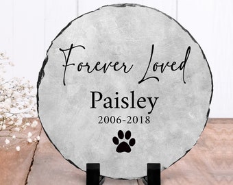 Personalized Pet Memorial Stone Indoor Decor, Custom Gift for Loss of Pet