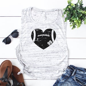 Personalized Football Mom Shirt, Custom Football Mom Tank