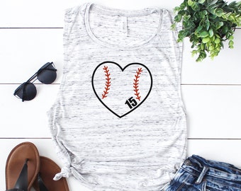 Personalized Baseball Mom Shirt, Custom Baseball Mom Tank