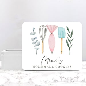 Personalized Cookie Tin, Custom Metal Baking Tin