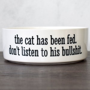Cat Food Bowl, Ceramic Pet Bowl