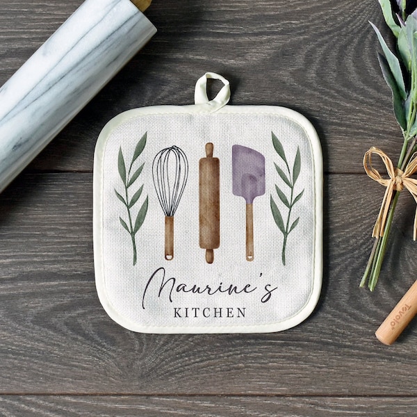 Personalized Pot Holders for Kitchen