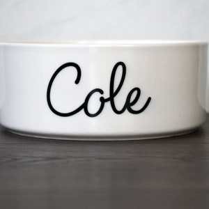 Custom Dog Bowl, Personalized Pet Bowl, Cute Cat Bowl