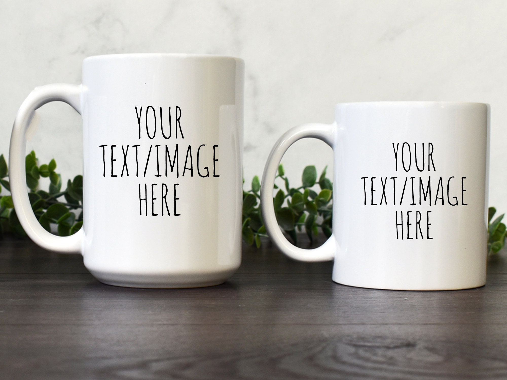 Custom Text Mug Design Your Own Mug Etsy