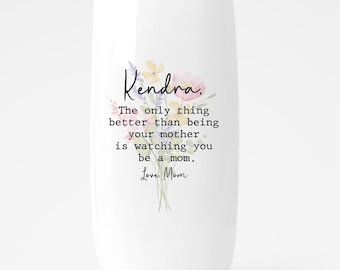 Personalized Ceramic Flower Vase, Custom First Mothers Day Gift, Daughter Mother Vase,  The Only Thing Better Than Being Your Mother Vase.