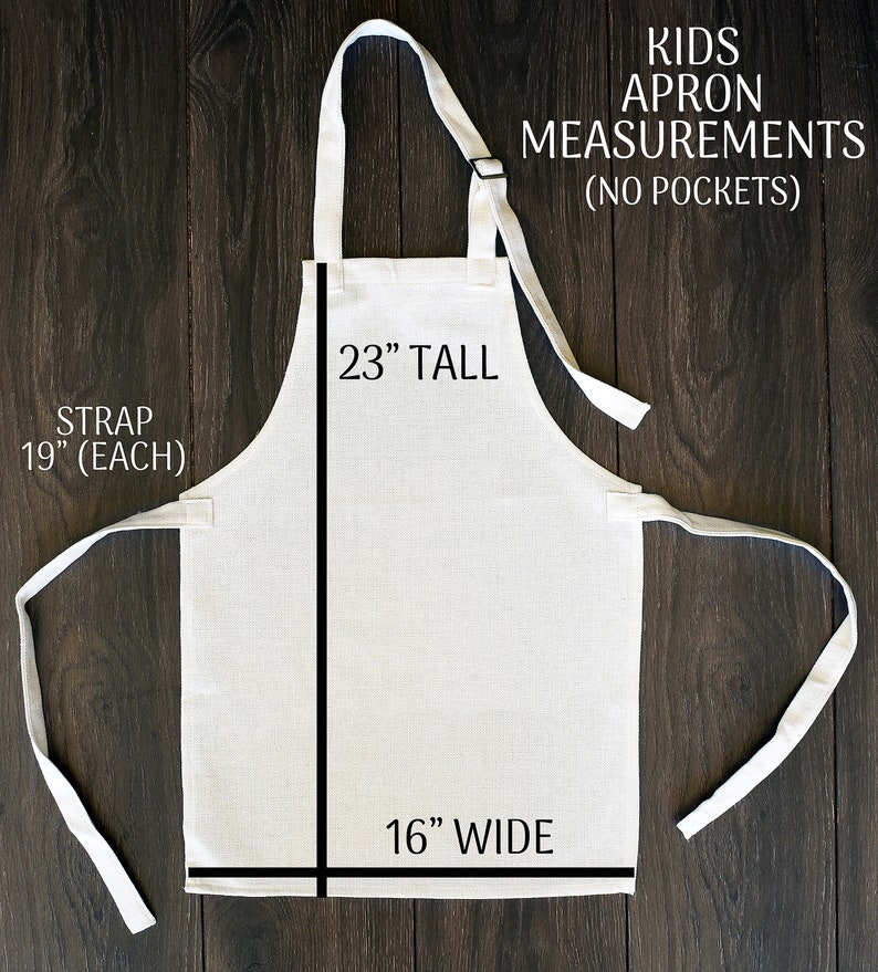 Personalized Linen Kitchen Apron, Custom Cooking Apron with Pocket image 8