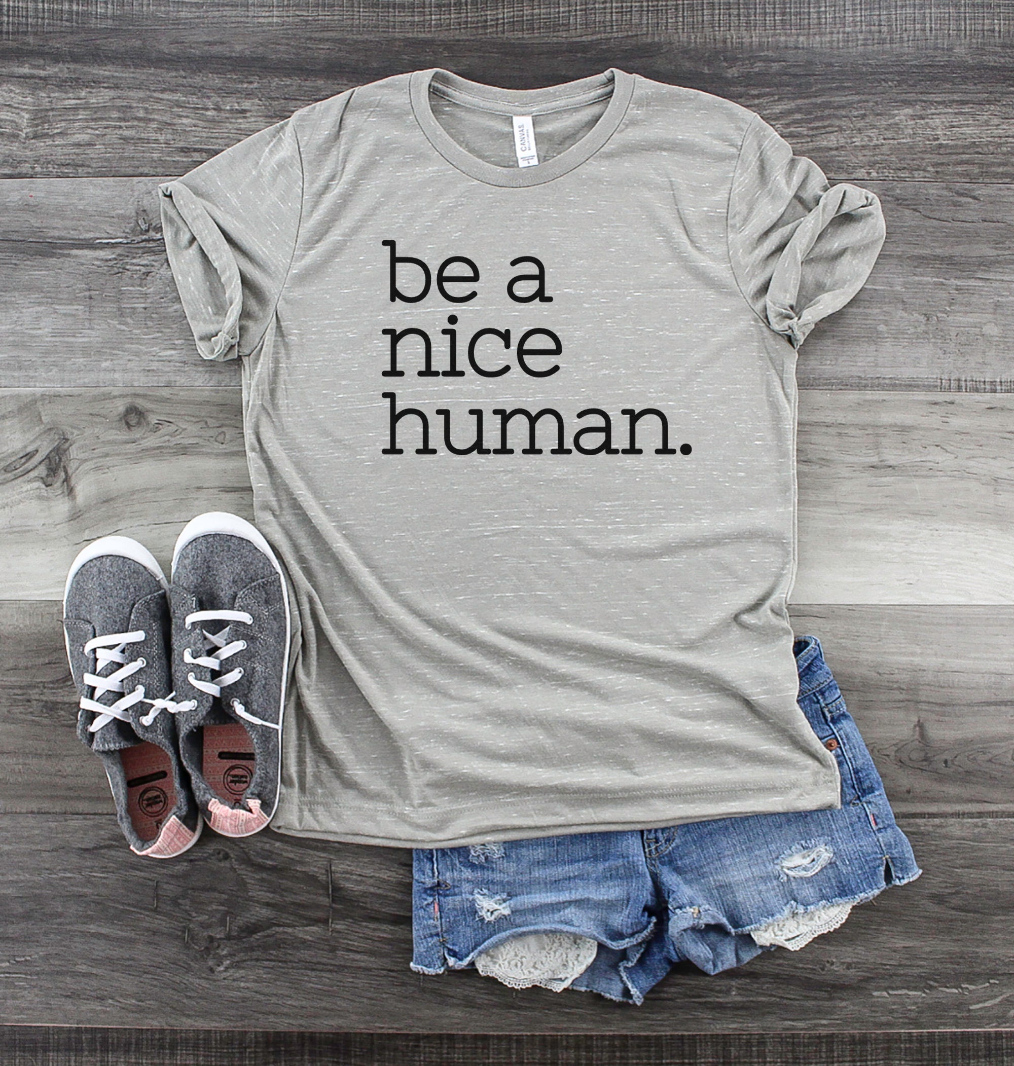 Be A Nice Human Shirt Inspirational Quote Shirt - Etsy