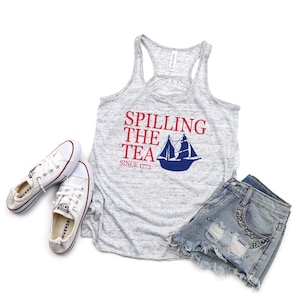 Funny 4th of July Tank Top or T-Shirt for Women, Patriotic Shirt image 7
