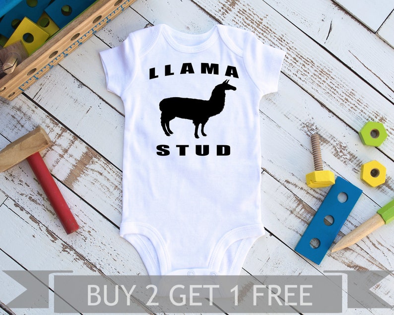 Llama Baby Clothes Llama Baby Gift Llama Stud Baby Shower Etsy