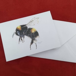 Bumblebee Card, Bee card, Greetings card, Insect card, Bug card, Animal cards, Blank greetings card, Birthday card, Bumblebee, Bee, Cards
