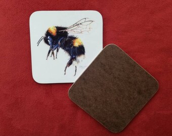 Bumble Bee, Bee, Bee Coaster, Insect Coaster, Insect gifts, Bee Gifts, Drinking Coasters, Coasters, Gift, Bug Gifts, Bug Coasters, Homeware