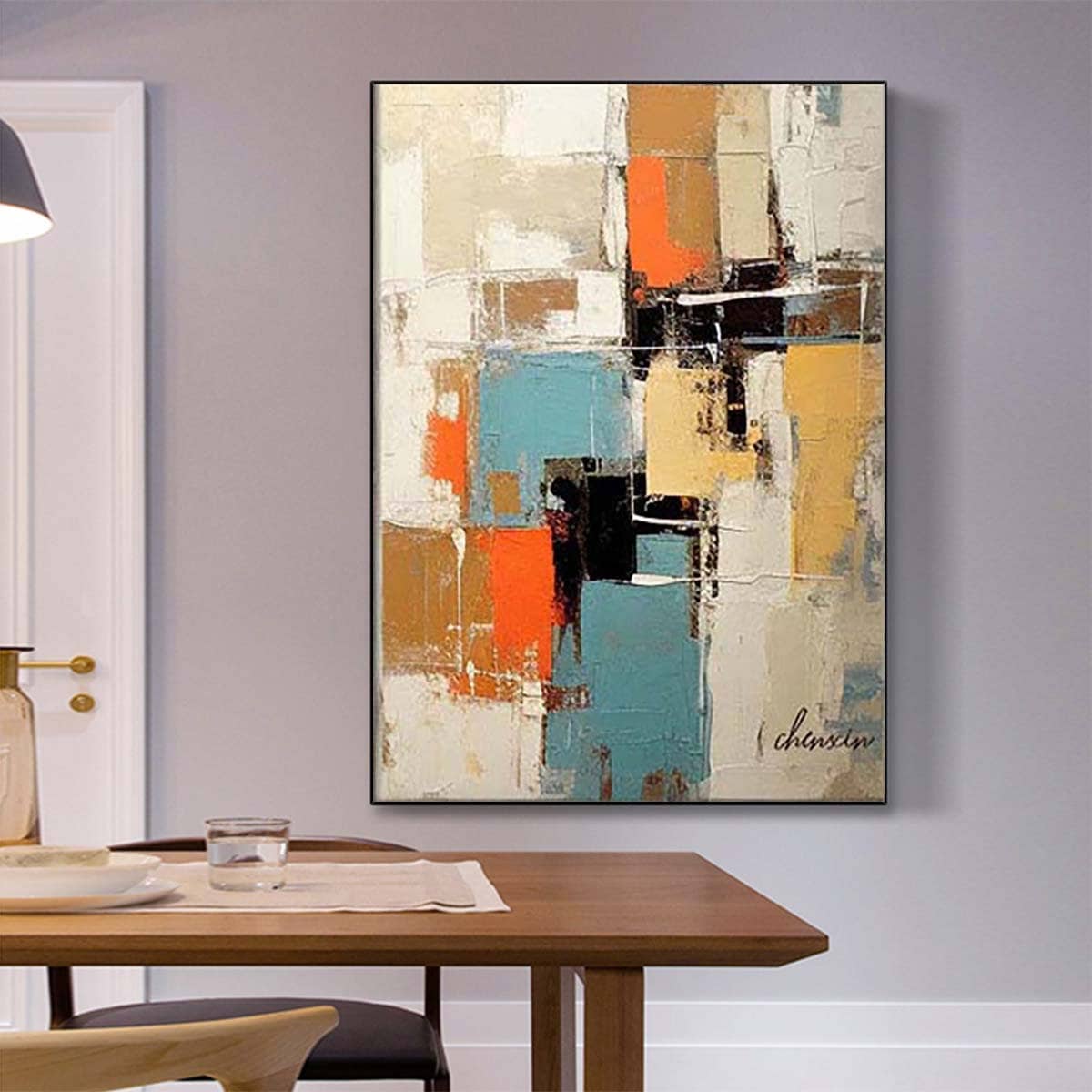 Hand Painted Wall Art Paintings on the Wall Canvas Pictures Wall Decor ...