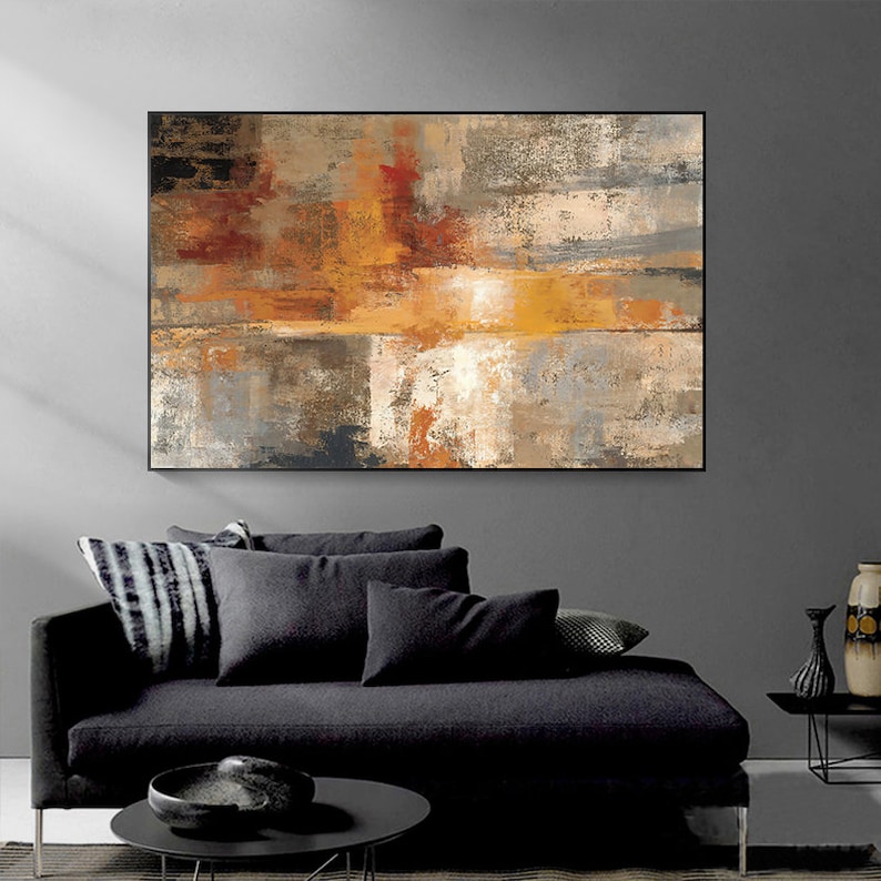 Hand Painted Abstract Wall Art Modern Canvas Art Paintings on Etsy