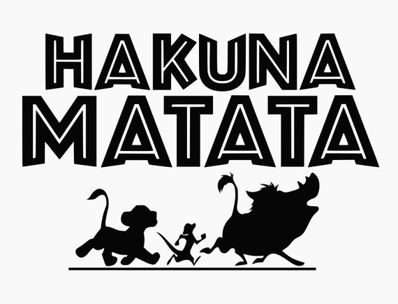 danza campeón textura Hakuna Matata Disney inspirado en la calcomanía de vinilo - Etsy España