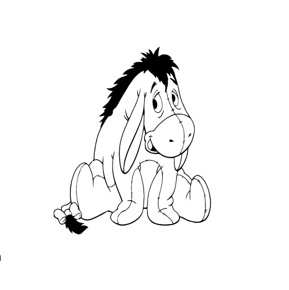 Disney Inspired Eeyore Waterproof Vinyl Decal For Car Window Etsy