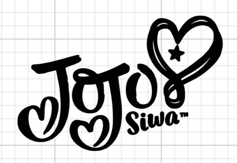 Jojo Siwa Signature Logo Style Vinyl Decal Great for Laptops | Etsy