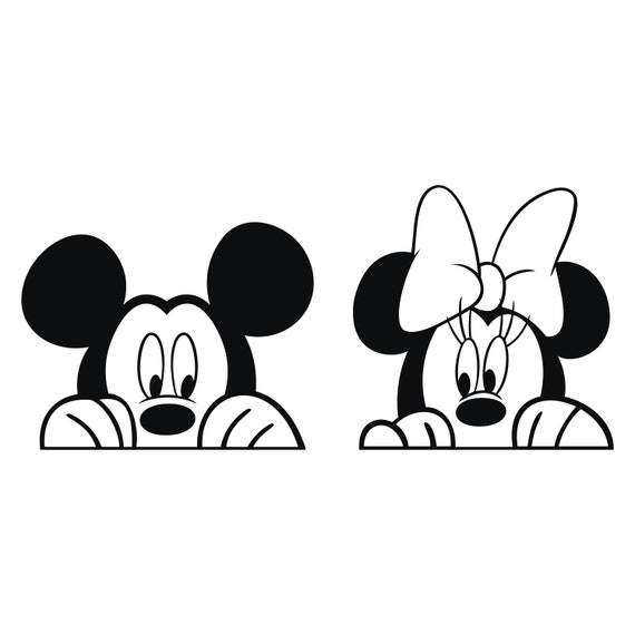 Mickey Mouse Decal Cartoon Vinyl Sticker Laptop Car Window Choose Color!
