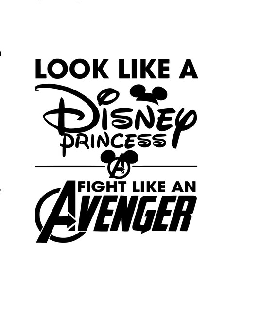 Download Look Like A Disney Princess Fight Like An Avenger Waterproof Etsy
