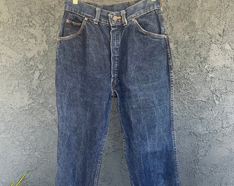 Vintage Dark Wash Denim Jeans